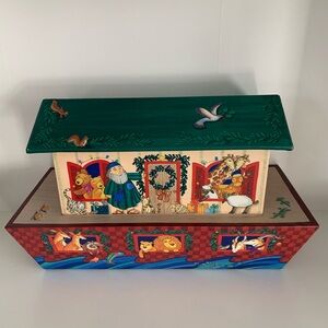Vintage Hallmark Noah’s Ark Christmas Card Holder Box 🎄